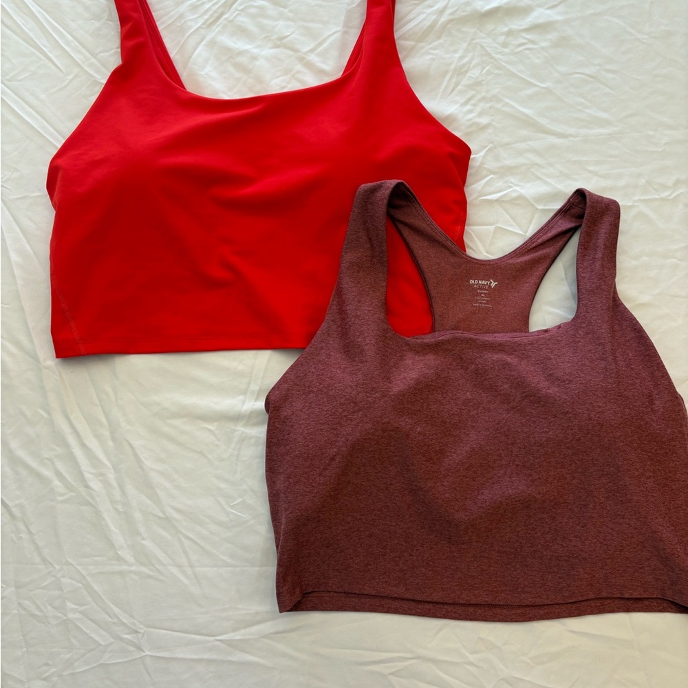 Aerie Red and Maroon Sports Bras